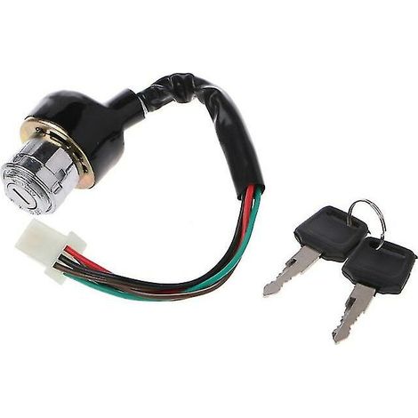 Interrupteur à clé de contact pour quad chinois – Compatible Kazuma 50/90/110 cc – 3 positions marche/verrouillage/arrêt – 1 ensemble avec clés - 110cc (1/4)