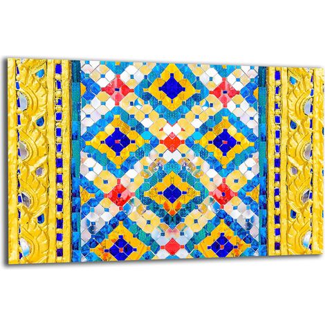 PLAQUE DE PROTECTION EN VERRE POUR CUISINIÈRE 80x52 MOSAÏQUE (1/5)