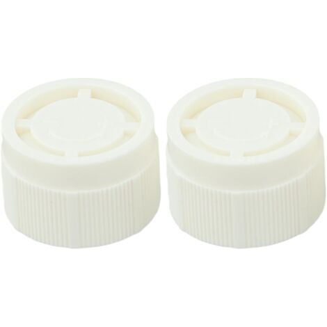 Lot de 10 capuchons de réglage de chauffage M30 x 1,5 TRV en plastique blanc décoratif pour vannes de radiateur thermostatiques, 34 mm (1/4)