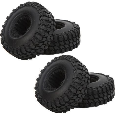 Lot de 4 pneus RC tout terrain de 1 pouce avec inserts en mousse pour crawlers RC Axial SCX24 1/24 (1/5)