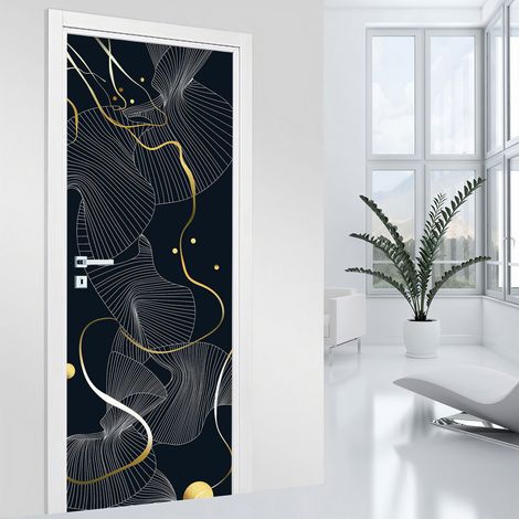 Stickers pour porte - Design - 63 x 205 cm - Adhésif + Protection MATE (1/2)