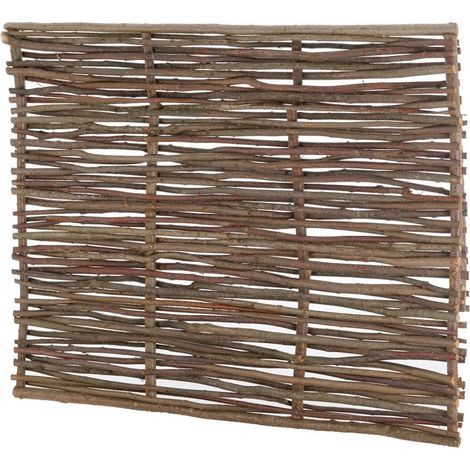 Easycloture – Panneau en bois noisetier tressé 1m20 x 1m50 – Épaisseur 70mm – Structure robuste – Panneau tressé à la main – Garantie 2 ans