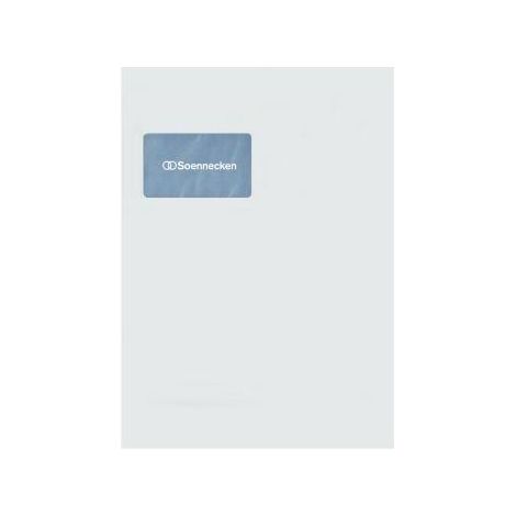 Versandtasche Premium DIN C4 229 x 324 mm (B x H) mit Fenster 120g/m² mit Haftklebung Papier ohne Fadenverstärkung weiß 25 St./Pack. (1/4)