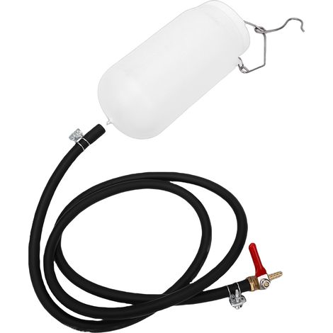 Kit d'outils universels de réparation de gaz, réservoir de carburant auxiliaire de moto 1L avec Valve de coupure de tuyau pour vélos tout-terrain Cruiser Touring Bike.