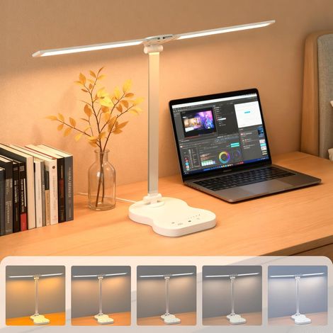 Lampe de table LED, alimentée par USB, 5 modes, pour la table de chevet, le bureau, le salon ou comme élément décoratif.-AquaForge (1/5)