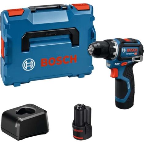 Trapano a batteria Bosch GSR 12V-32, 2x 2,0 Ah e caricabatterie in L-BOXX (1/3)