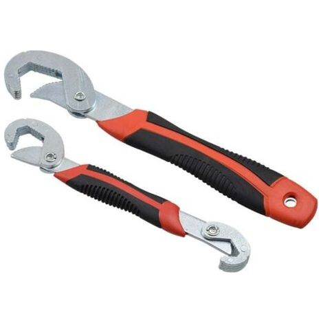 2 llaves universales que se adaptan a todas las tuercas y tornillos: un sistema eficiente, práctico y ligero. (1/4)
