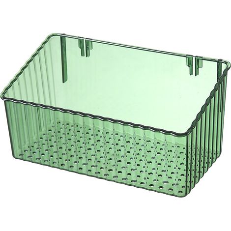 Étagère de rangement de bureau, cintre gain de place, étagère multifonctionnelle transparente, boîte de rangement pour tiroir de salle de bain sans perçage, utilisation polyvalente (1/5)