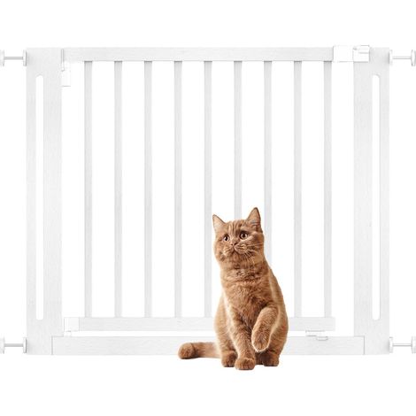 Bettacare Wooden Elegance Dog Gate, White, 95cm - 103cm, Pressure Fit Pet Gate, 73cm Extra Wide Doorway, Easy Installation