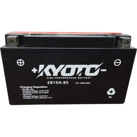Batteria moto kyoto YB10A-BS 12V 9AH 194x59x112 mm