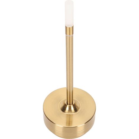 Kabellose LED-Tischleuchte mit Touch-Sensor, tragbar, per USB Typ C aufladbar, Nachttischlampe für Restaurants, Bars und Zuhause, Gold (1/5)