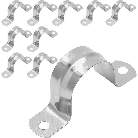 10er-Pack Schlauchschellen aus Edelstahl 304 – 40 mm Durchmesser – Befestigungsschellen – Korrosionsbeständig und robust – Für Wasserleitungen, Gasleitungen und Kabel (1/5)