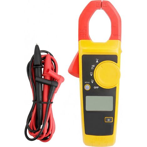 Pinza amperimétrica digital de 400 A CAT III 600 V para electricistas (1/5)
