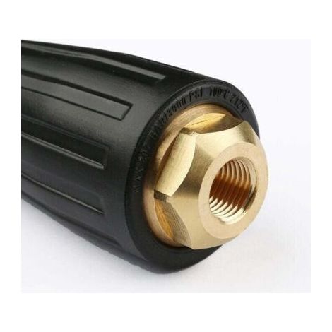 Buse Rotative Haute Pression 3000 PSI Buse de Pulvérisation Turbo pour Nettoyeur Hute Pression avec Raccord Rapide 1/4", 030(noir) (1/3)