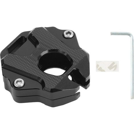 Coque de clé de moto CNC en métal solide, élégant, ajustement parfait, remplacement pour CB650R CBR650R 2020+ (noir) (1/5)