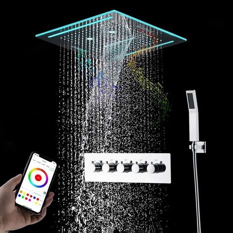 Ciel de pluie connecté led chrome, Kingston (1/5)