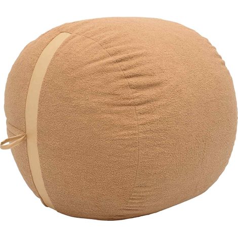 Sitzsack Stuhl Beige 95 x 93 x 71 cm Sherpa vidaXL (1/5)