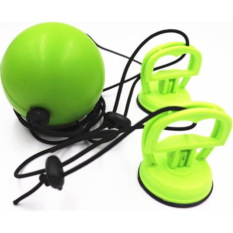 Ball De Frappe Double Extrémité - 9 cm - Cordon Élastique Réglable 2,9 m - Pour Entraînement Boxe Et MMA - Vert - 1 Pièce (1/5)