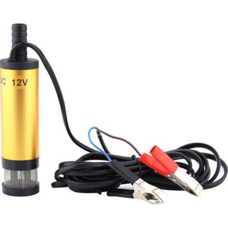 Pompa sommergibile in acciaio inox per il rifornimento di acqua, gasolio e cherosene (DC 12V Oro)