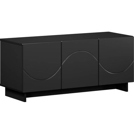 TV Stand 90 x 34.5 x 40 cm Black Engineered Wood vidaXL