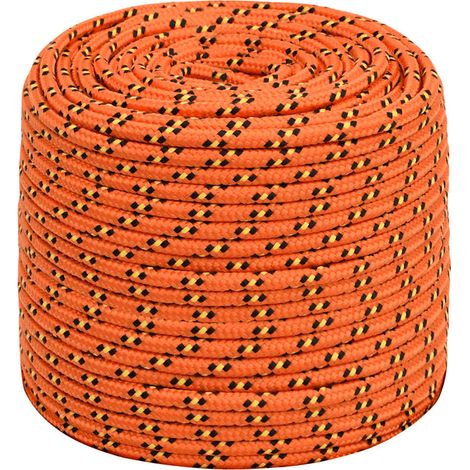 Corde de bateau, Corde de Chanvre, pour la Décoration, le Bricolage, le Jardinage Orange 10 mm 100 m Polypropylène OIB8213E (1/3)