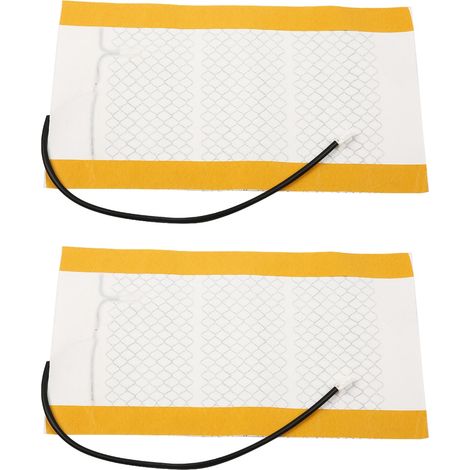 Coussin chauffant pour siège auto 48x27cm 12V, kit universel en fibre de carbone, paire (1/5)