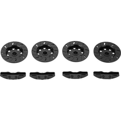 Disque de frein en alliage d'aluminium haute résistance pour voiture télécommandée 1/10 Axial RBX10 (pièces de rechange en métal noir). (1/5)