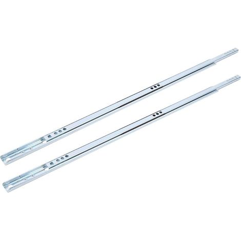 Glissières de tiroir 450 x 17 mm en acier robuste avec roulements à et (1/5)