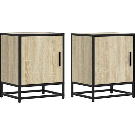 Maison Exclusive - Nachttische 2 Stk. Sonoma-Eiche 40x31x50cm Hol