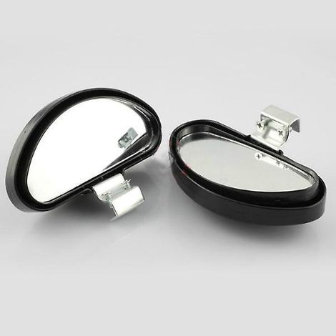 2pcs Noir Rtroviseur D'angle Mort,miroir D'angle Mort Pour Voiture,2pcs Grand Angle Rglables Pour Voiture Camionnette Remorquage (1/5)