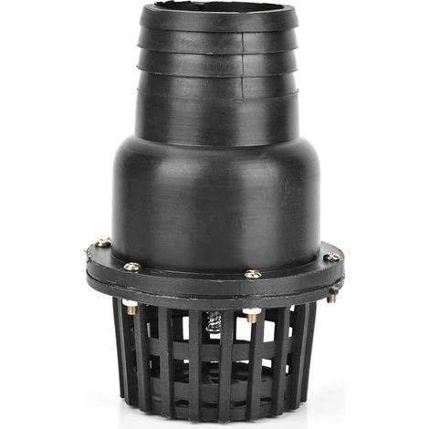 Clapet de Pied de Pompe à Eau Clapet de Fond de Pompe à Eau Clapet Anti-retour Plat Basse Pression en PVC Noir Clapet Anti-retour de Pompe de Puisard pour Machine à Fluide (3 pouces) (1/5)