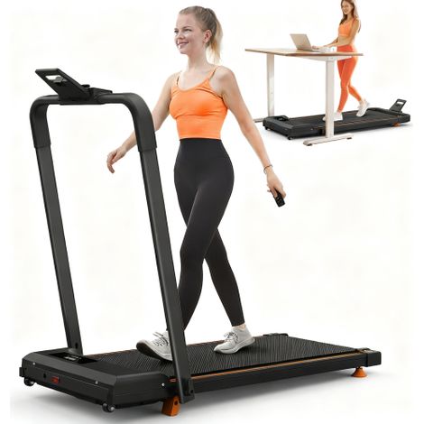 Tapis roulant da scrivania per ufficio domestico, tapis roulant desktop compatti con inclinazione, tapis roulant portatili, tapis roulant 2 in 1 per camminare, correre e fare jogging, con una capacità (1/5)