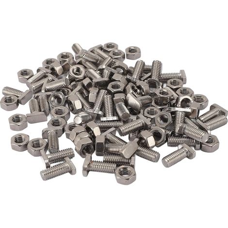 Set M6x14 Hammerkopfschrauben aus Edelstahl 304 mit