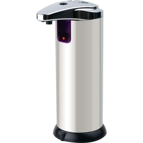 Distributeur de savon infrarouge avec capteur pour cuisine, magasin, atelier, inox (1/3)