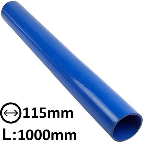 Tuyau en silicone - Ø115×1000×6 mm - Bleu - Universel camions/voitures (1/5)