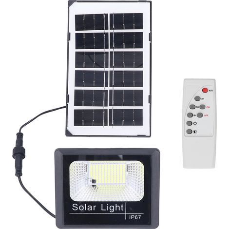 – Projecteur solaire 100LED IP67 étanche – Télécommande – Lumière LED haute luminosité – Panneau polysilicium – Autonomie 8-12h (1/5)