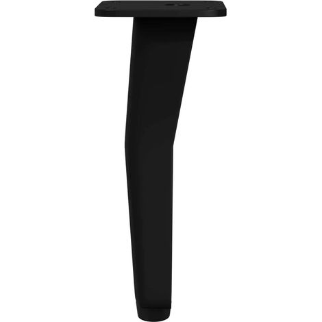 Set di 12 piedi di supporto moderni 40 x 40 x 100 mm stabilizzatori contemporanei in ferro nero 020051986