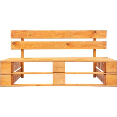 Maison Exclusive - Panca da Giardino in Pallet in Legno Marrone ambra (1/5)