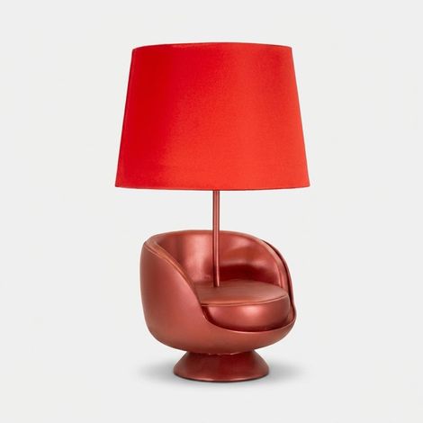 Tischlampe haobosic Retro rot 40 W 26 cm (1/5)
