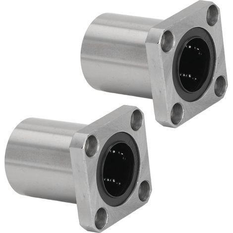 Roulement linéaire à bride carrée 2 pièces Roulement à billes à mouvement linéaire pour équipement CNC LMK30UU (1/5)