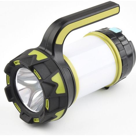 Lanterne LED Rechargeable, 1000 Lumens 3000mAh Lampe Camping 360°, Lampe Led Rechargeable Projecteur Portable, Ultra Puissante, Lampe de Camping 6 Modes, Câble USB Inclus, IPX4 Étanche (1/5)