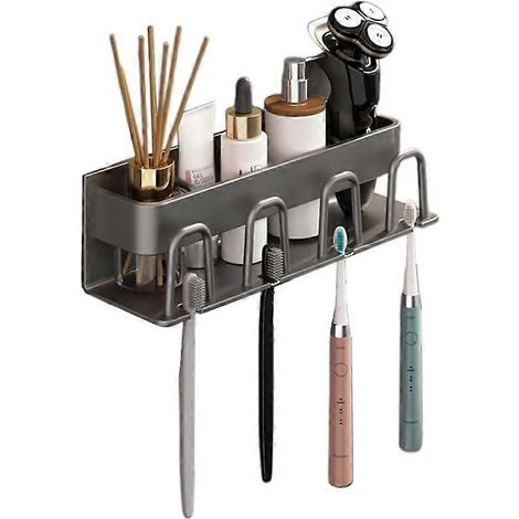 Porte-gobelet mural pour bain de bouche, accessoire de rangement pour chambre d'enfant, salle de bain, douche. (1/5)