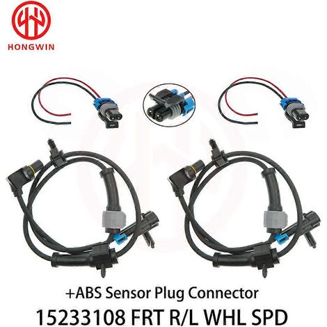 Capteur de vitesse de roue ABS avant gauche et droit 15233108 / 15037208 pour Chevrolet Avalanche Silverado Casillac Escalade GMC Yukon Sierra (jeu de 2) (1/5)