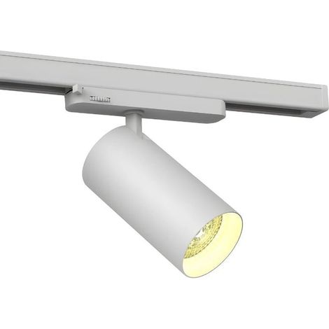 Spot LED sur Rail COB Triphasé 30W 36° Blanc - Garantie 5 ans - Blanc Neutre - SILUMEN