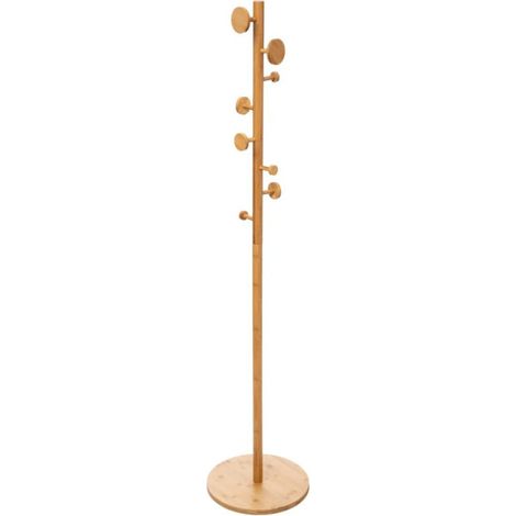 Porte-Manteau Bambou "8 Tiges" 175cm Naturel (1/4)