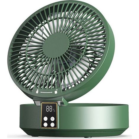 Ventilateur de table silencieux ultra puissant – 1000mAh rechargeable – Oscillation 120° – 3 vitesses – Télécommande et minuterie (1/5)