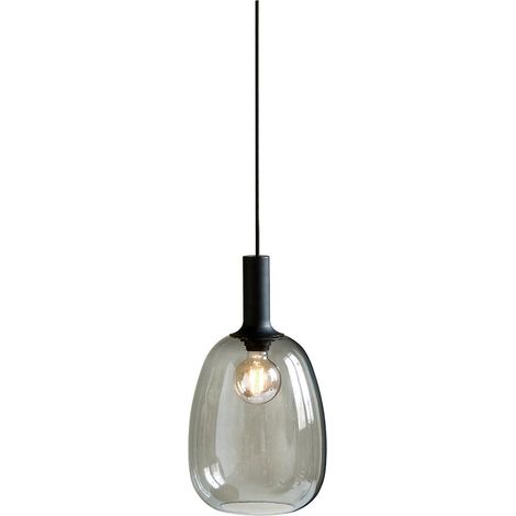 suspensión Nordlux Alton Negro Transparente E27 Ø23cm (1/2)