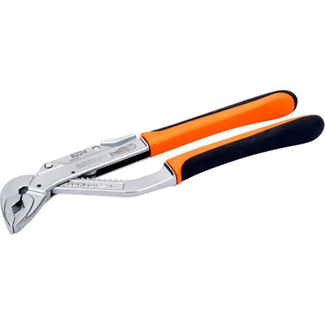 Pince bahco 8225 finition chrome réglage une main
