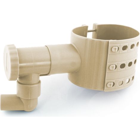 Fitt – Collecteur récupérateur d'eau de pluie Ø75-100 – Installation par perçage – Scie cloche fournie – Raccordable à cuve de stockage