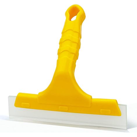 Raquette en plastique et silicone pour vitres, portes vitrées, miroirs, éviers, plans de travail, fenêtres, pare-brise